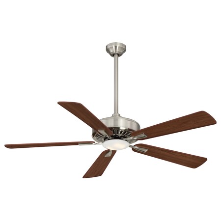 Minka-Aire Contractor Plus Led-Brucked Nickel/Dark Walnut F556L-BN/DW